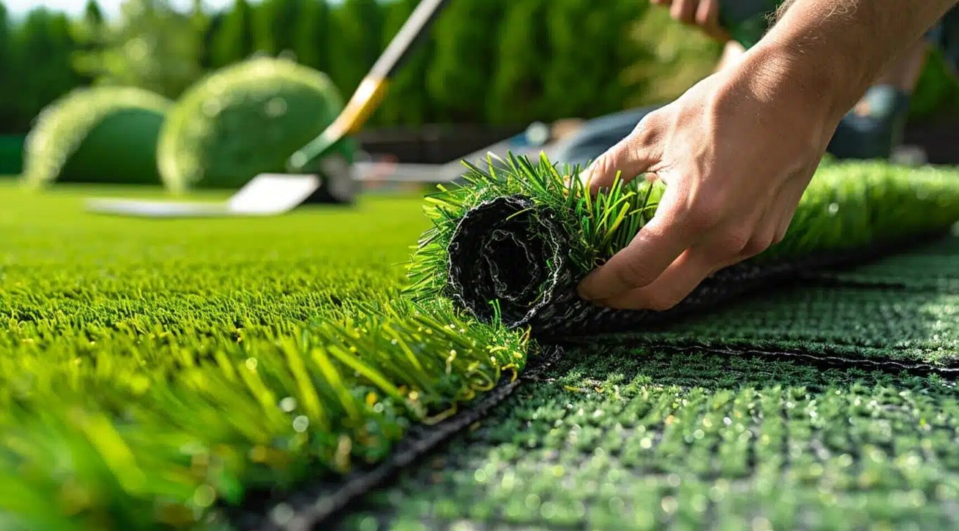 Professional sports turf installation process